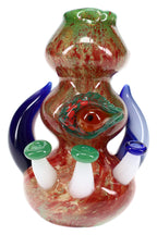 Glass Tentacle Hammer Bubbler “Kraken Eye” – Silver Fumed – 8″ – Assorted Colors