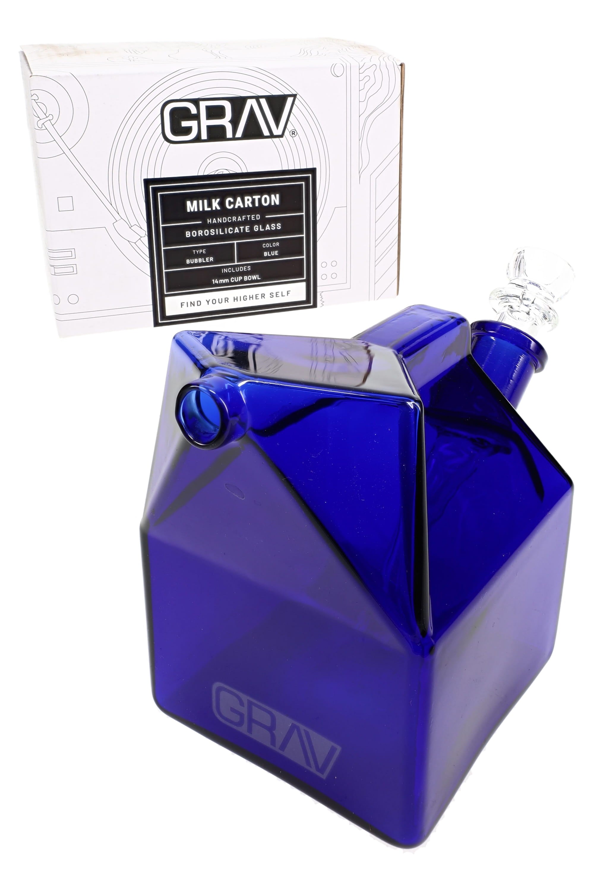 GRAV Milk Carton Bubbler – 14 mm